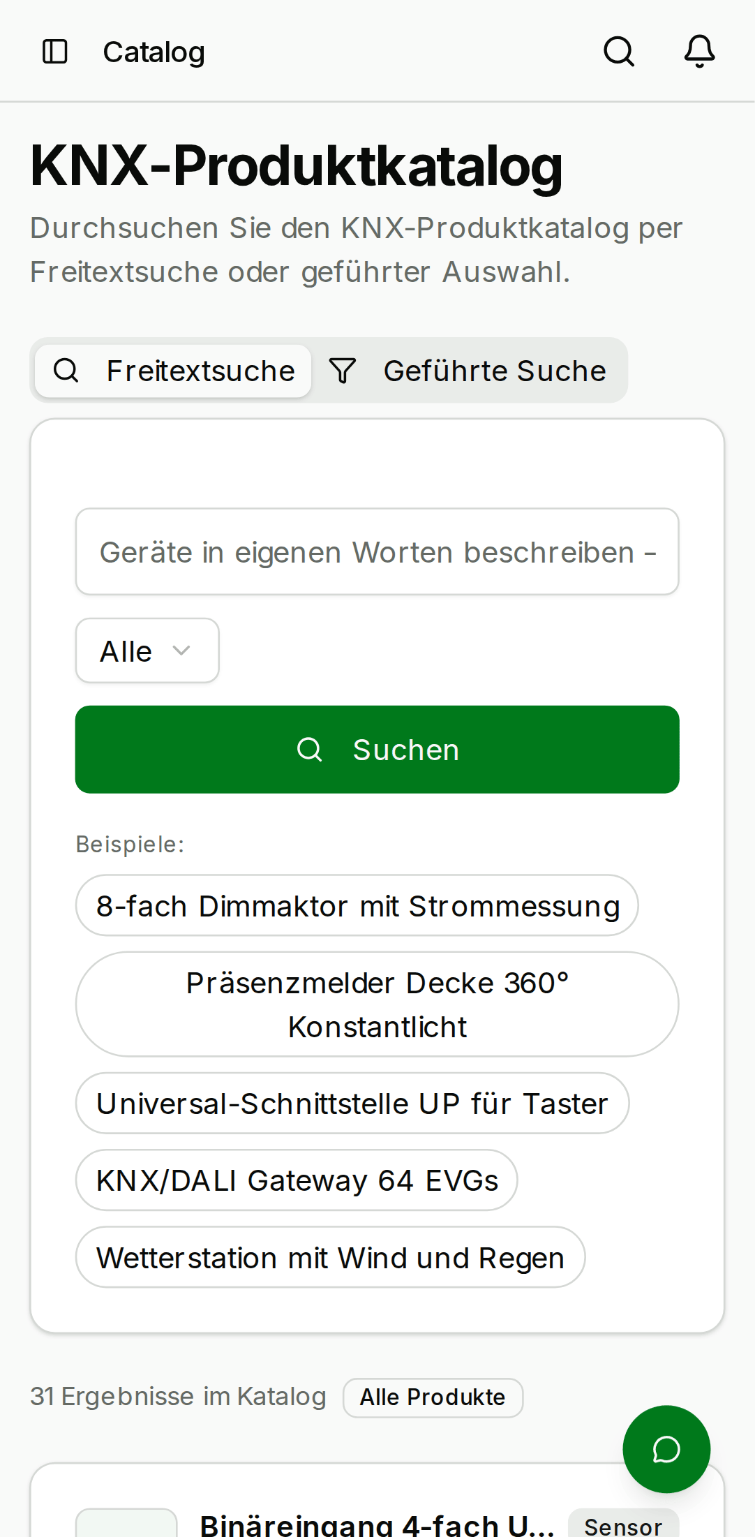 Catalog browse page showing a sidebar list of manufacturers on the left and a grid of product cards on the right, each with a product image, model name, and category tag. — mobile view